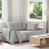vidaXL felhősz&uuml;rke sz&ouml;vet loveseat kanap&eacute; 140 cm