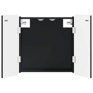 vidaXL Darts szekr&eacute;ny ZWOLLE Fekete 52,5 x 10,5 x 57,5 cm Szerelt Fa