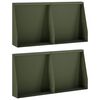 vidaXL T&aacute;mfal 4 db 40 x 12 x 30 cm Ac&eacute;l Olajz&ouml;ld