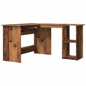 vidaXL Sarok&iacute;r&oacute;asztal r&eacute;gi fa 120x140x75 cm műszaki fa