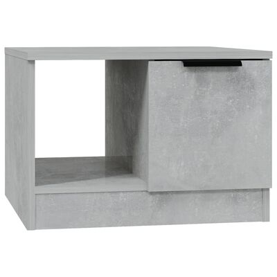 vidaXL betonszürke szerelt fa dohányzóasztal 50 x 50 x 36 cm