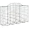 vidaXL 12 db &iacute;ves horganyzott vas gabion kos&aacute;r 200x50x120/140 cm