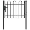 vidaXL Ker&iacute;t&eacute;s kapu BOXTEL 103 x 124,5 cm Porsz&oacute;rt ac&eacute;l Sz&uuml;rke