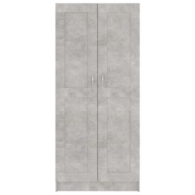 vidaXL betonszürke forgácslap könyvszekrény 82,5 x 30,5 x 185,5 cm