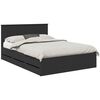 vidaXL &Aacute;gykeret fi&oacute;kkal fejt&aacute;ml&aacute;val Fekete 140 x 200 cm M&eacute;rn&ouml;ki Fa
