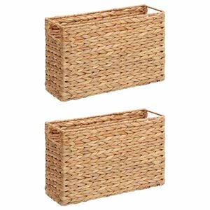 vidaXL &Uacute;js&aacute;g Kosarak 2 pcs Term&eacute;szetes 39 x 14 x 25 cm V&iacute;zi j&aacute;cint