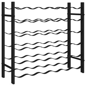 vidaXL fekete vas bortart&oacute; &aacute;llv&aacute;ny 36 palacknak