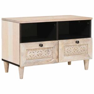vidaXL TV egys&eacute;gek fi&oacute;kkal polcokkal Feh&eacute;r 70 x 33 x 46 cm Faanyag