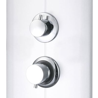 vidaXL ezüstszínű zuhanypanel 25 x 43 x 110 cm