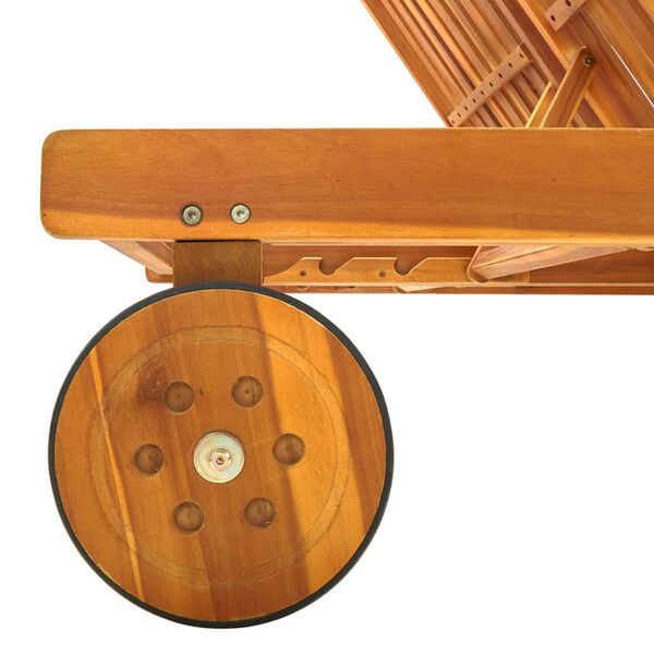 vidaXL 2 szem&eacute;lyes t&ouml;m&ouml;r ak&aacute;cfa kerti napoz&oacute;&aacute;gy p&aacute;rn&aacute;val