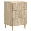 vidaXL &Eacute;jjeli asztal Sonoma T&ouml;lgy 43 x 39,5 x 66,5 cm Szerelt Fa