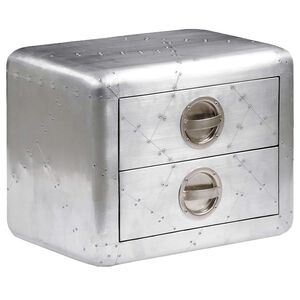 vidaXL vintage repülős stílusú kisasztal 2 fiókkal