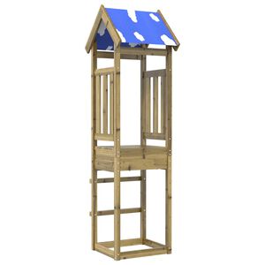 vidaXL J&aacute;t&eacute;k Torny Barna 52.5 x 46.5 x 208 cm Szil&aacute;rd Impregn&aacute;lt Fa