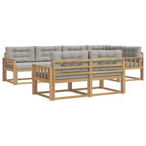 vidaXL K&uuml;lt&eacute;ri kanap&eacute; szett 6 pcs Feh&eacute;r &eacute;s Vil&aacute;gossz&uuml;rke Poli&eacute;szter