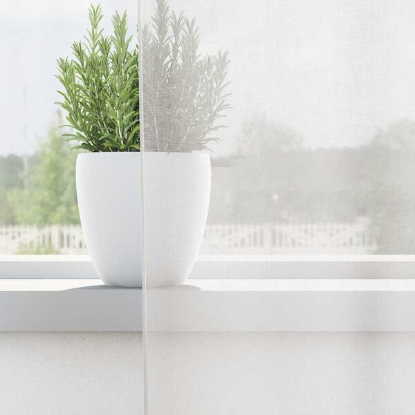 vidaXL 2 db fehér fátyolfüggönyök rojtokkal