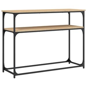 vidaXL sonoma t&ouml;lgy sz&iacute;nű szerelt fa doh&aacute;nyz&oacute;asztal 100x35,5x75 cm