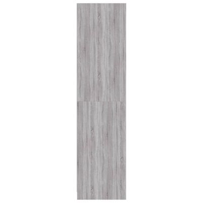 vidaXL szürke sonoma színű szerelt fa ruhásszekrény 100 x 50 x 200 cm