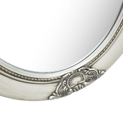 vidaXL ezüstszínű barokk stílusú fali tükör 50 x 70 cm