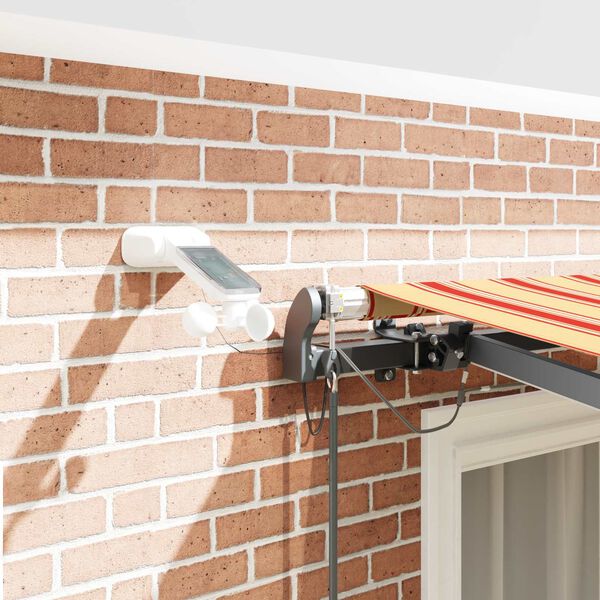 vidaXL Napernyő Anyag S&aacute;rga &eacute;s narancs 300 x 250 cm Poli&eacute;szter