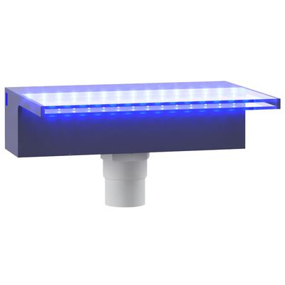 vidaXL akril vízeséskifolyó RGB LED-ekkel 30 cm