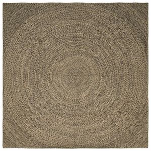 vidaXL Ter&uuml;letszőnyegek Term&eacute;szetes &eacute;s Fekete 300 x 300 cm Juta