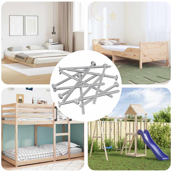 vidaXL B&uacute;torcsavarok 800 pcs Ez&uuml;st Ac&eacute;l