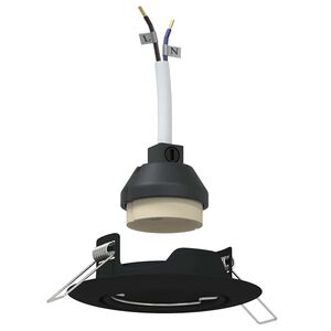 vidaXL Spotlámpák fényszórókkal 6 pcs Fekete 9 x 9 cm Fém