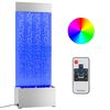 vidaXL rozsdamentes ac&eacute;l &eacute;s akril bubor&eacute;koszlop RGB LED-ekkel 110 cm