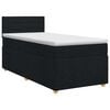 vidaXL Boxspring &aacute;gy matraccal fejt&aacute;ml&aacute;val Fekete 80 x 200 cm Sz&ouml;vet