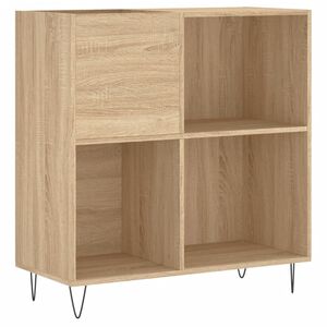 vidaXL sonoma t&ouml;lgy sz&iacute;nű szerelt fa hanglemezszekr&eacute;ny 84,5x38x89 cm