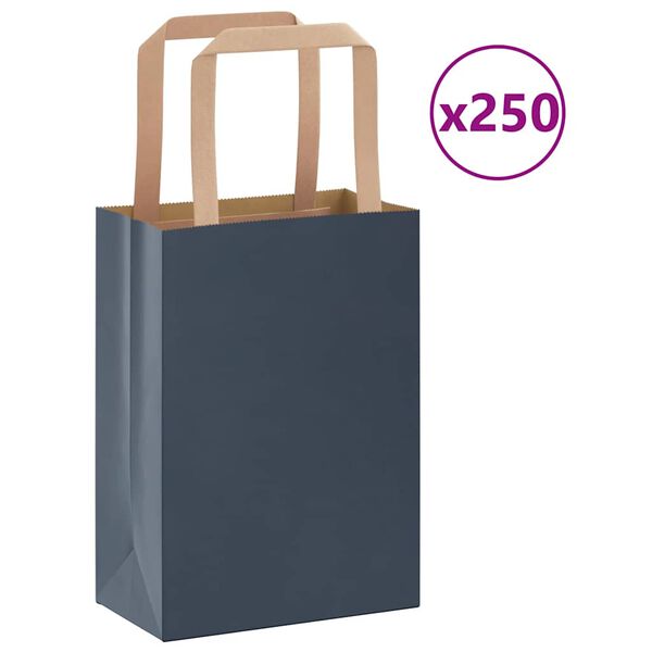 vidaXL 250 db k&eacute;k pap&iacute;rzacsk&oacute;k foganty&uacute;kkal 15x8x21 cm