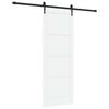 vidaXL Cs&uacute;sz&oacute; ajt&oacute; ORKDAL 78 x 211 cm Szerelt Fa Feh&eacute;r &eacute;s Fekete