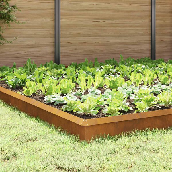 vidaXL Csiga ker&iacute;t&eacute;sek 20 pcs Rozsd&aacute;s Időj&aacute;r&aacute;s&aacute;ll&oacute; ac&eacute;l