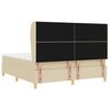 vidaXL Boxspring &aacute;gy matraccal S&ouml;t&eacute;tsz&uuml;rke 90x190 cm Sz&ouml;vet Kr&eacute;m