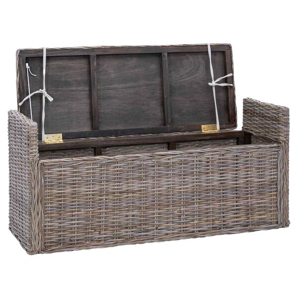 vidaXL T&aacute;rol&oacute;pad p&aacute;rn&aacute;val t&aacute;rol&oacute;val Sz&uuml;rke 110 x 40 x 50 cm Rattan