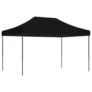 vidaXL Partys&aacute;tor 292 x 440 x 315 cm Fekete Oxford Sz&ouml;vet
