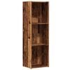 vidaXL antik fa sz&iacute;nű szerelt fa k&ouml;nyvszekr&eacute;ny 36 x 30 x 114 cm