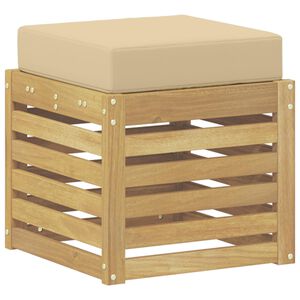 vidaXL K&uuml;lt&eacute;ri Sz&eacute;k Pad p&aacute;rn&aacute;val Feh&eacute;r 43 x 43 x 45 cm T&ouml;m&ouml;r Ak&aacute;cfa