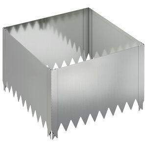 vidaXL Fűszeg&eacute;lyez&eacute;s 60 x 60 x 35 cm Ac&eacute;l Ez&uuml;st