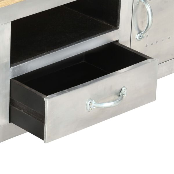 vidaXL t&ouml;m&ouml;r mang&oacute;fa avi&aacute;tor TV-szekr&eacute;ny 120 x 30 x 40 cm