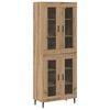 vidaXL Magasfi&uacute; 2 pcs Artisan t&ouml;lgy 69,5 x 34 x 180 cm Faanyag