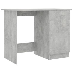 vidaXL betonsz&uuml;rke szerelt fa &iacute;r&oacute;asztal 100 x 50 x 76 cm