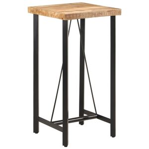 vidaXL t&ouml;m&ouml;r mang&oacute;fa &eacute;s vas b&aacute;rasztal 55 x 55 x 107 cm