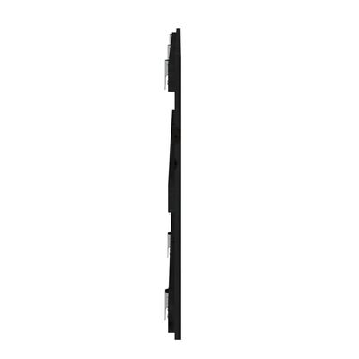 vidaXL fekete tömör fenyőfa fali fejtámla 185x3x60 cm