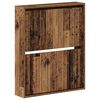 vidaXL Fali Cipőtart&oacute; ZWOLLE 71 x 17 x 86 cm Szerelt Fa Antik Fa