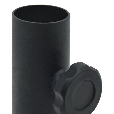 vidaXL matt fekete acél napernyőtalp rúdhoz Ø32/34/38 mm