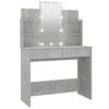 vidaXL betonsz&uuml;rke f&eacute;s&uuml;lk&ouml;dőasztal LED-del 96 x 40 x 142 cm