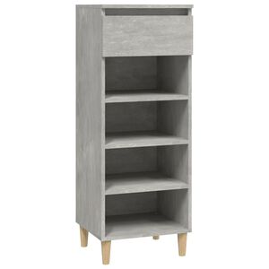 vidaXL betonsz&uuml;rke szerelt fa cipőszekr&eacute;ny 40 x 36 x 105 cm