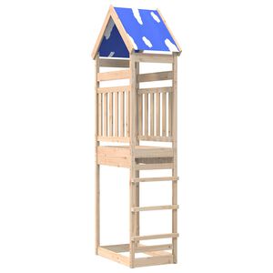 vidaXL J&aacute;t&eacute;k Torny Barna 52,5 x 85 x 265 cm T&ouml;m&ouml;r fenyőfa