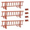 vidaXL Tető havaz&aacute;sv&eacute;dő Piros 300 x 29,5 x 34,5 cm Ac&eacute;l